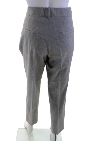 Argent Unisex Ankle Cropped Dress Pants Gray Wool Blend Size 34