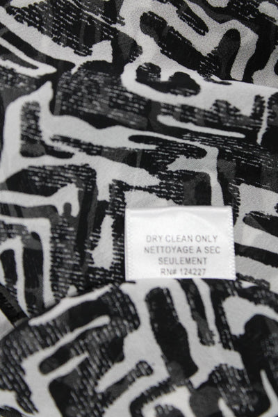 Misa Women Shift Sundress Black Geometric Sleeveless Short Boho Size S