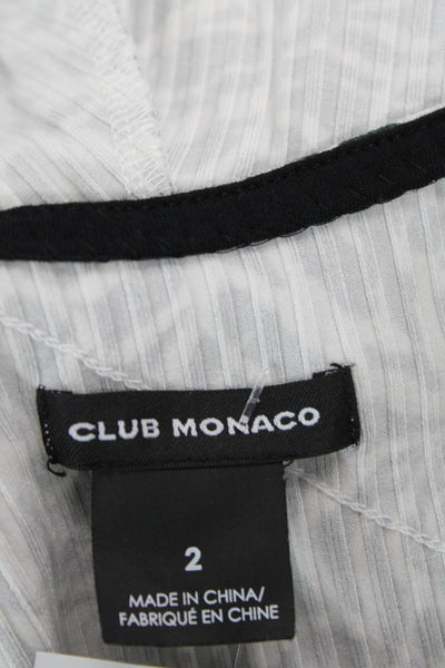 Club Monaco, Womens Floral V-Neck Slip Dress Black Knee-Length Size 2