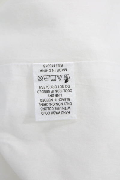 Lost + Wander Women Midi Sundress White Square Neck Tie Cotton Size XS