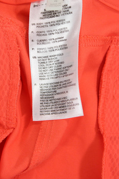 Adidas Unisex Orange Beach Polyester Shorts Size 4