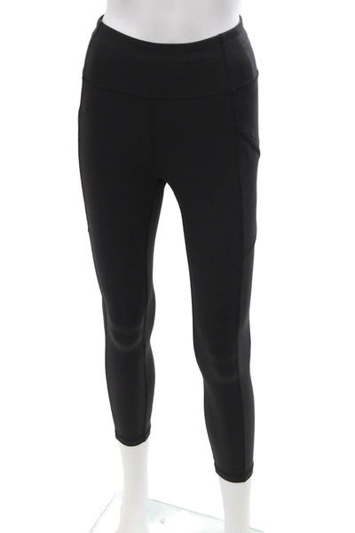 Lululemon Womens Ankle Cropped Black Nylon Leggings Size 4