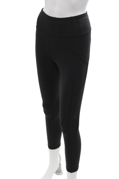 Lululemon Womens Ankle Cropped Black Nylon Leggings Size 4