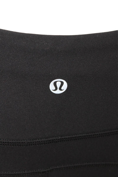 Lululemon Womens Ankle Cropped Black Nylon Leggings Size 4