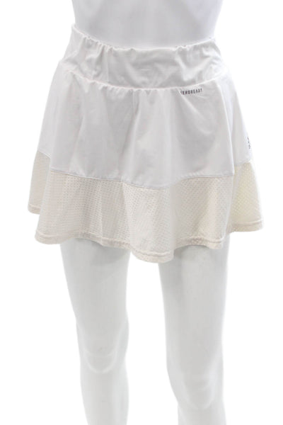 Adidas Womens Mini Skort White Polka Dot Size S