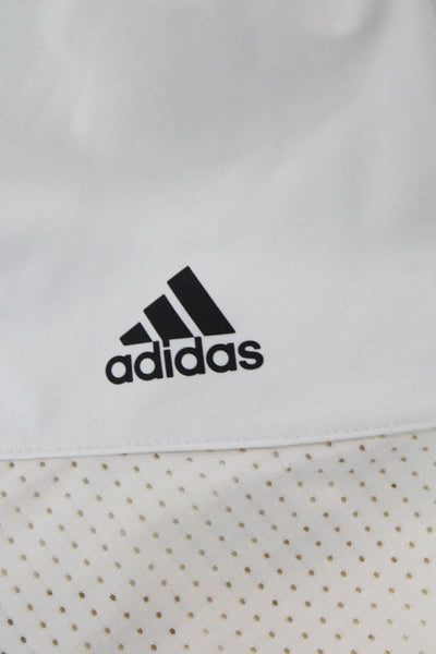 Adidas Womens Mini Skort White Polka Dot Size S