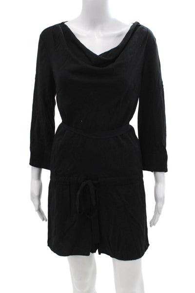 BCBGMAXAZRIA Women Jumpsuit Black Long Sleeve Size S
