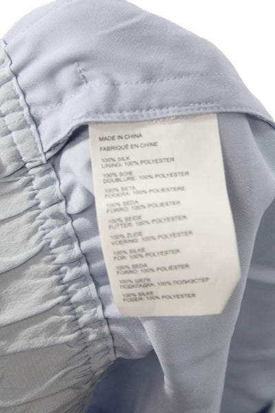 Club Monaco, Unisex Silk Beach Shorts Light Blue Size XS
