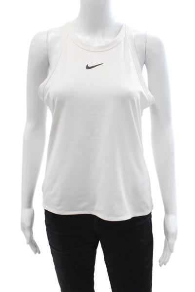 Nike Womens Basic Sleeveless High Neck Tank White Size M