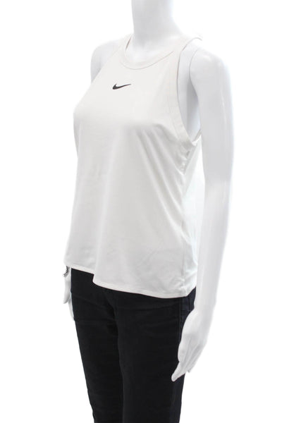 Nike Womens Basic Sleeveless High Neck Tank White Size M