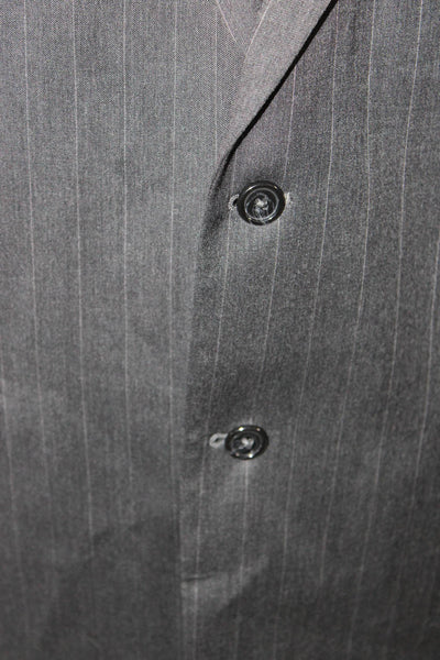 Jos A Bank Mens Dark Gray Wool Suit Jacket Button Big & Tall Size 42