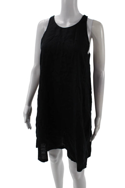 United Colors of Benetton Women Shift Tank Dress Black Sleeveless Size XS