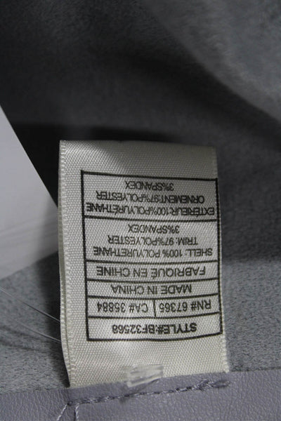 BB Dakota Womens Gray Classic Jacket 100% Polyurethane Long Sleeve Size L