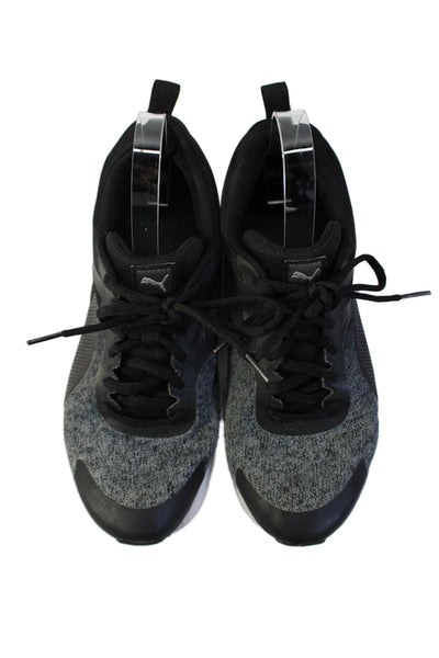Puma Men's Lace Up Trainer Rubber Sole Athletic Sneakers Black Size 10