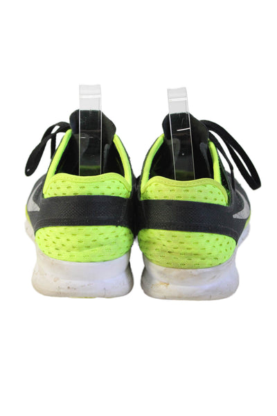 Nike Women's Lace Up Rubber Sole Trainer Sneakers Black Green Size 9.5