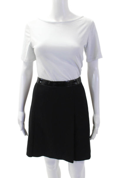 Ralph Lauren Black Label Women A-Line Mini Skirt Black Size 4