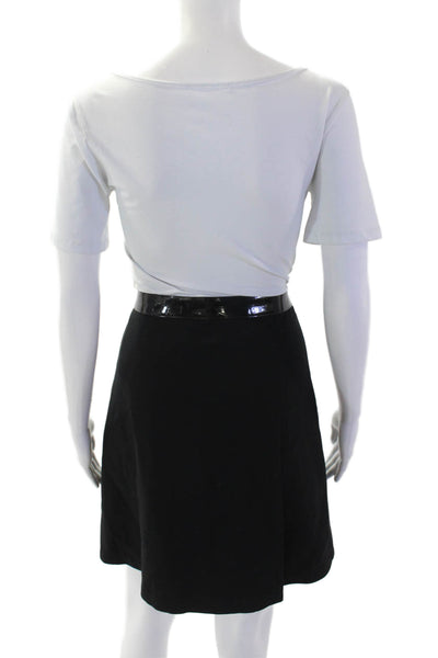 Ralph Lauren Black Label Women A-Line Mini Skirt Black Size 4
