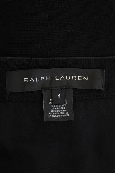 Ralph Lauren Black Label Women A-Line Mini Skirt Black Size 4