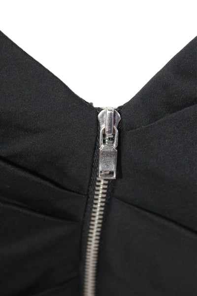 Ann Taylor Women Black Square Neck Sleeveless Tank Classic Size 2
