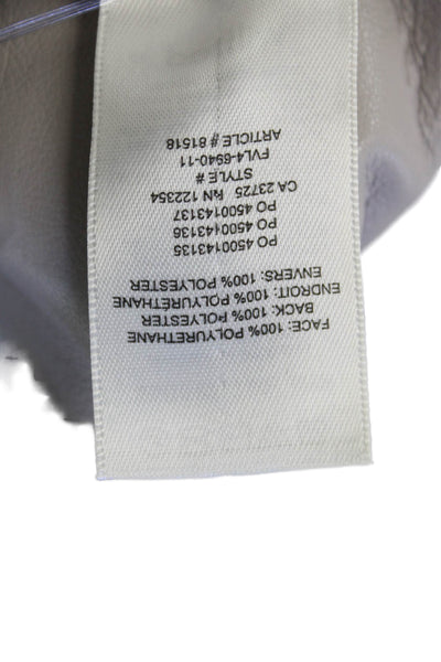 Wilfred Women Ankle Cropped Pants Gray 100% Polyurethane Button Size 4