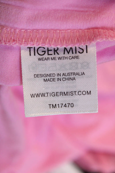 Tiger Mist Women Pink Cropped Camisole Square Neck Viscose Size XS