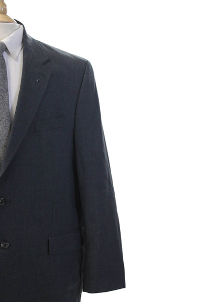 Lauren Ralph Lauren Mens Dark Gray Wool-Cashmere Classic Suit Jacket Size L