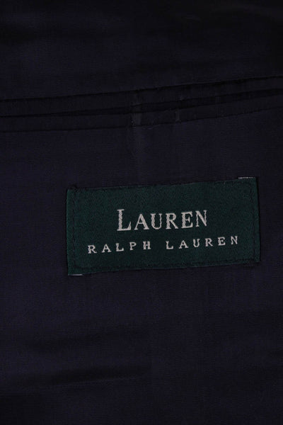 Lauren Ralph Lauren Mens Dark Gray Wool-Cashmere Classic Suit Jacket Size L