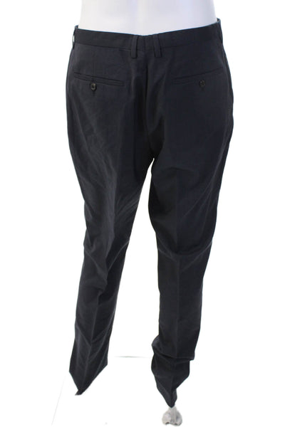 Boss Hugo Boss Men Dark Blue Virgin Wool Dress Pants Size 36