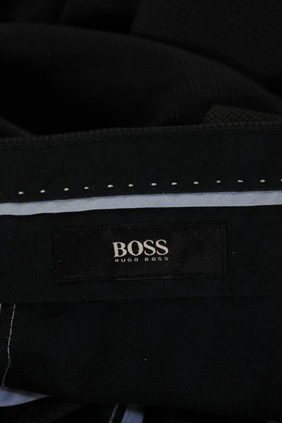 Boss Hugo Boss Men Dark Blue Virgin Wool Dress Pants Size 36
