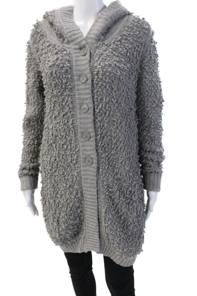 Twin Set Simona Barbieri Unisex Gray Cardigan Sweater Long Sleeve Size M