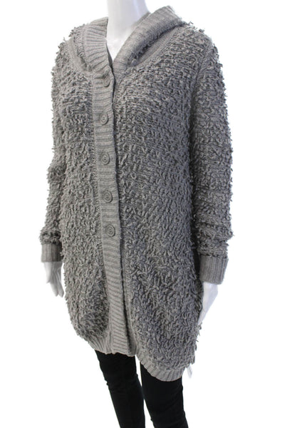Twin Set Simona Barbieri Unisex Gray Cardigan Sweater Long Sleeve Size M