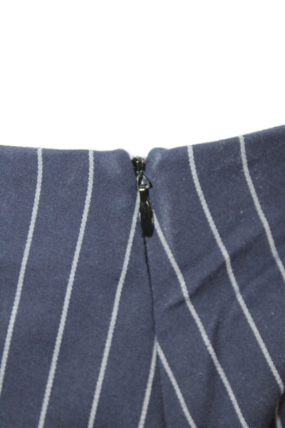 Rag & Bone Women Ankle Cropped Striped Dark Blue Pants Size S