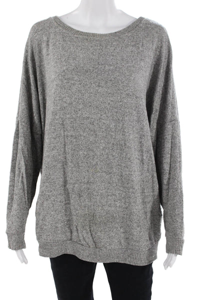 Joie Unisex Pullover Sweater Gray Round Neck Long Sleeve Size M