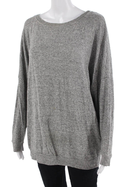 Joie Unisex Pullover Sweater Gray Round Neck Long Sleeve Size M