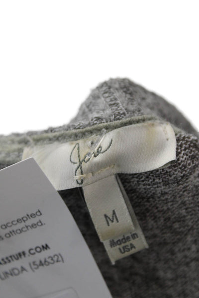 Joie Unisex Pullover Sweater Gray Round Neck Long Sleeve Size M