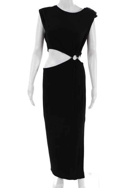 Fore Womens Bodycon Maxi Dress Black Size L