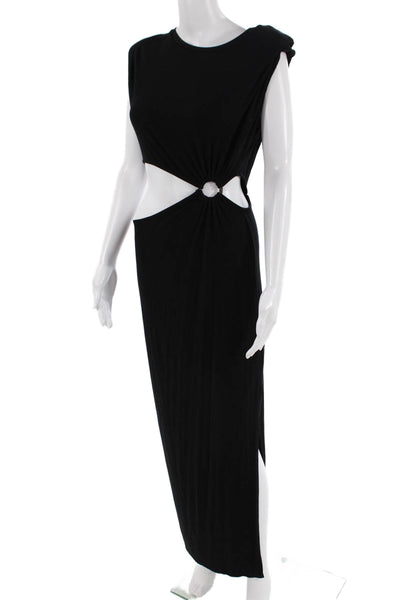 Fore Womens Bodycon Maxi Dress Black Size L