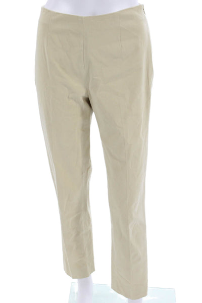 Leggiadro Women Ankle Dress Pants Beige Size 25