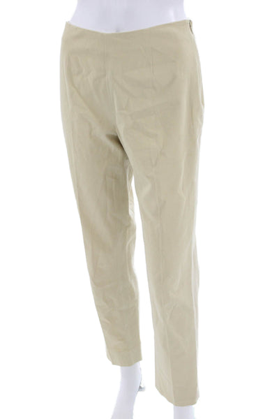 Leggiadro Women Ankle Dress Pants Beige Size 25