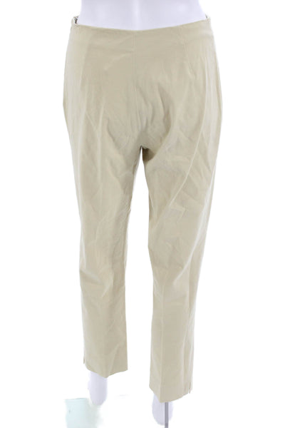 Leggiadro Women Ankle Dress Pants Beige Size 25