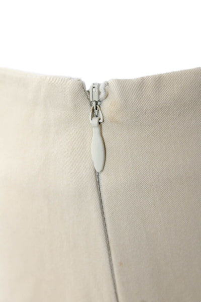 Leggiadro Women Ankle Dress Pants Beige Size 25