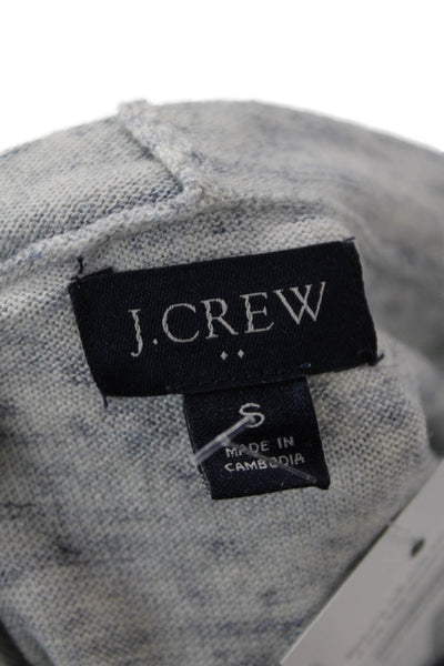 J Crew Mens Pullover Hoodie Gray Drawstring Long Sleeve Size S