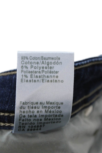 AG Adriano Goldschmied Men Dark Blue Cropped Ankle Jeans Button Size 32