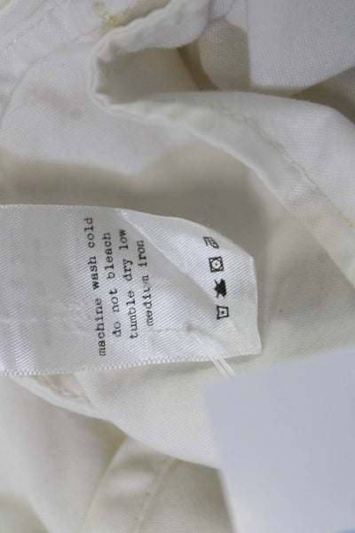 Rag & Bone Womens Collared Basic Button-Up White Cotton Shirt Size S