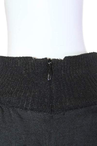 Vince Women Black Polyester Mock Neck Long Sleeve Blouse Size S