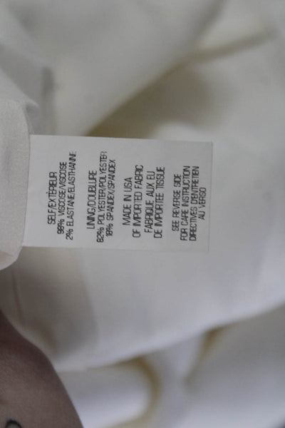 Theory Unisex Designer White Collared Blazer Button Closure Viscose Size 2