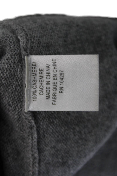 Milly Women Pullover Cashmere Sweater Gray 3/4 Sleeve Size S