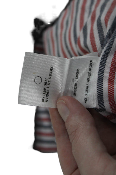 Thom Browne, Mens Quilted Puffer Bomber Jacket Gray Size S