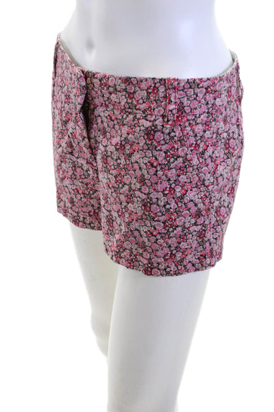 J Crew Unisex Pink Floral Cotton Shorts Size 2