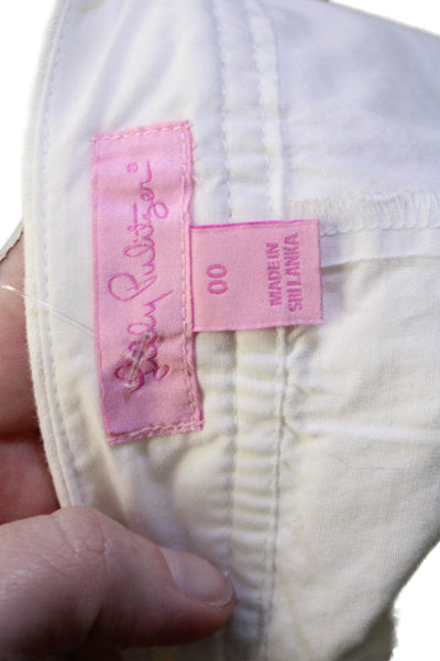 Lily Pulitzer Women Mini Skort White Size 00